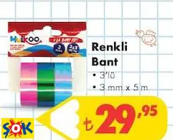 RENKLİ BANT 3'LÜ